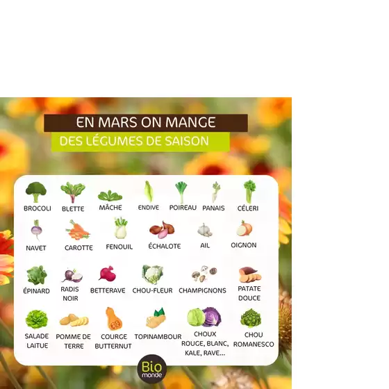 Catalogue Biomonde à Hyères | Fruits des Mars | 04/03/2025 - 31/03/2025