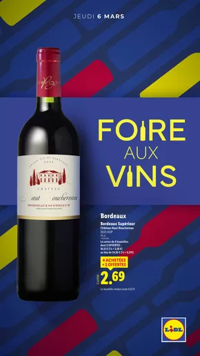 Catalogue Lidl à Mulhouse | Foire aux vins | 04/03/2025 - 31/03/2025