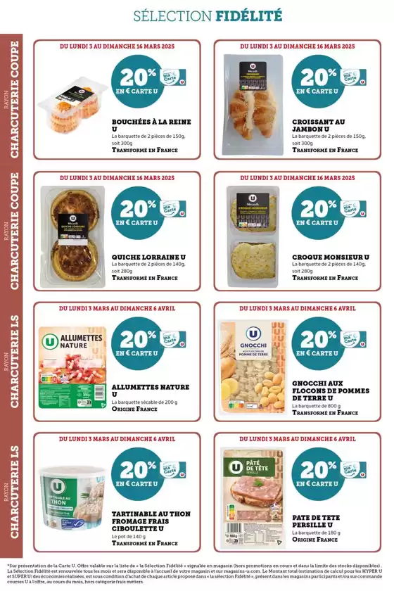 Catalogue U Express à La Madeleine | Tous les jours 20% | 04/03/2025 - 16/03/2025