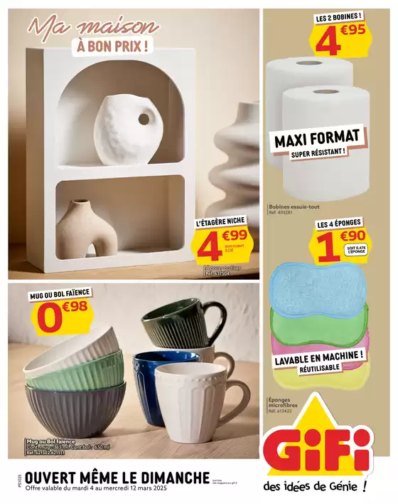 Catalogue Gifi à Salaise-sur-Sanne | Ma maison à bon prix | 04/03/2025 - 12/12/2025