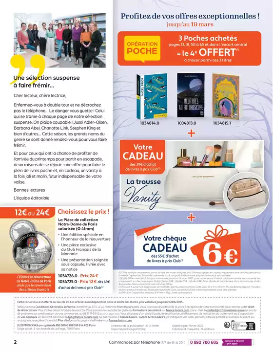 Catalogue France Loisirs à Rodez | Mars - Avril 2025 | 04/03/2025 - 30/04/2025