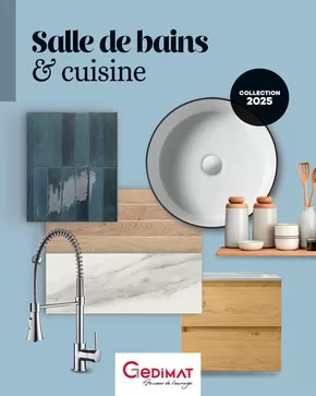 Promos de Bricolage à Bourganeuf | Salle de bains & Cuisine 2025 sur Gedimat | 04/03/2025 - 31/03/2025