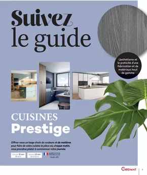 Promos de Bricolage à Bourganeuf | CUISINE PRESTIGE 2025 sur Gedimat | 04/03/2025 - 31/03/2025