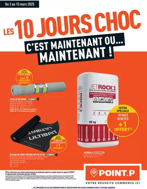 Promos de Bricolage à Conflans-Sainte-Honorine | LES 10 JOURS CHOC sur Point P | 04/03/2025 - 15/03/2025