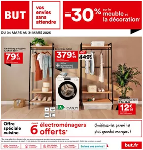 Promos de Meubles et Décoration à Sevran | Jusqu'à -30% sur le meuble et la décoration sur BUT | 05/03/2025 - 31/03/2025