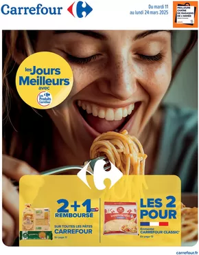 Promos de Supermarchés à Saint-Girons | LES JOURS MEILLEURS AVEC LES PRODUITS CARREFOUR sur Carrefour Contact | 11/03/2025 - 24/03/2025