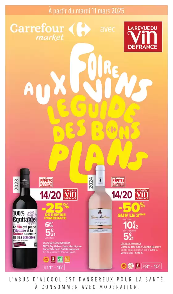 Catalogue Carrefour Market à Cuers | FOIRE AUX VINS, LE GUIDE DES BONS PLANS | 11/03/2025 - 23/03/2025