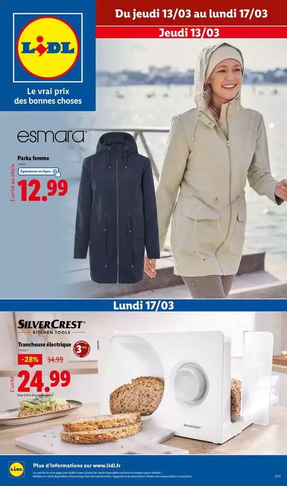 Catalogue Lidl à Beaucaire (Gard) | Chez Lidl, découvrez une sélection d'outils Parkside et de vêtements tendances ! | 13/03/2025 - 17/03/2025