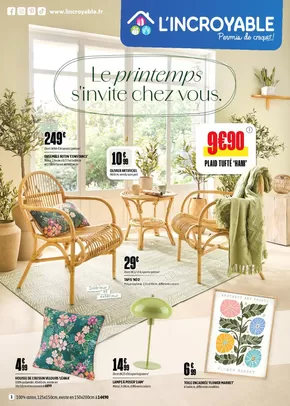 Promos de Meubles et Décoration à Persan | Le printemps s'invite chez vous sur L'incroyable | 06/03/2025 - 16/03/2025