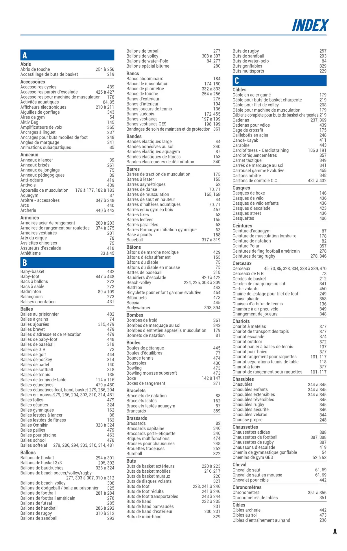 Catalogue ÉQUIPEMENT SPORTIF, page 00455