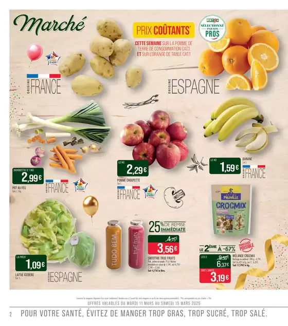 Catalogue Supermarché Match à Le Quesnoy | 65 ANS ça se fête ! | 11/03/2025 - 23/03/2025