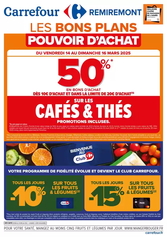 Catalogue Carrefour Drive à Saint-Étienne | LES BONS PLANS DU POUVOIR D’ACHAT | 11/03/2025 - 16/03/2025