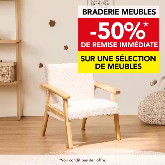 Catalogue Stokomani à Arbent | Bénéficiez en ce moment de - 50% de remise immédiate sur une sélection de plaids et de meuble | 07/03/2025 - 14/03/2025