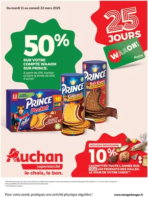 Catalogue Auchan Supermarché à Bourgoin-Jallieu | Les 25 jours Waaoh, c'est aussi dans votre super | 11/03/2025 - 22/03/2025