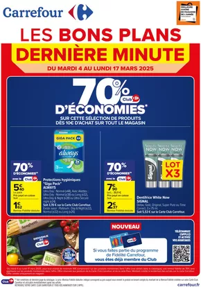 Promos de Supermarchés à Puimoisson | LES BONS PLANS DERNIÈRE MINUTE sur Carrefour Contact | 10/03/2025 - 17/03/2025