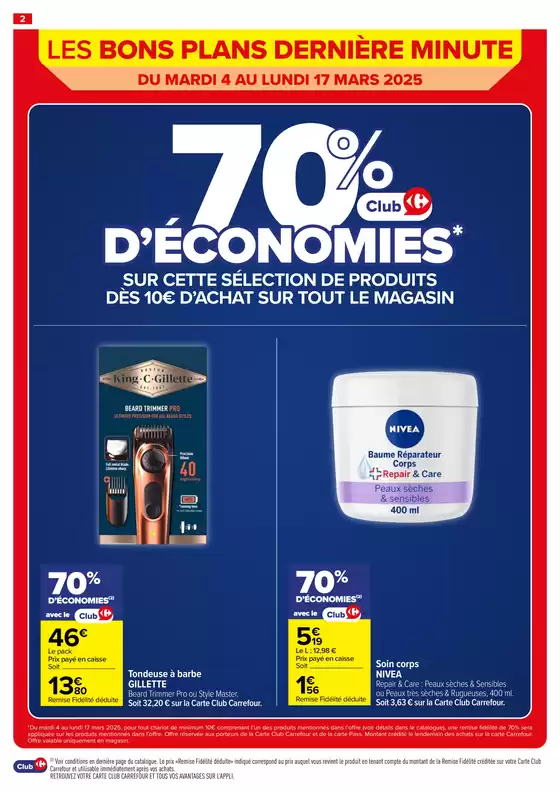 Catalogue Carrefour City à Les Sables-d'Olonne | LES BONS PLANS DERNIÈRE MINUTE | 10/03/2025 - 17/03/2025