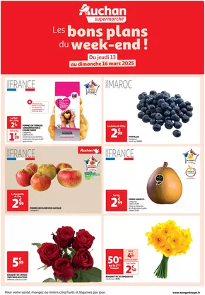 Catalogue Auchan Supermarché à Paris | Les bons plans du week-end dans votre super ! | 13/03/2025 - 16/03/2025