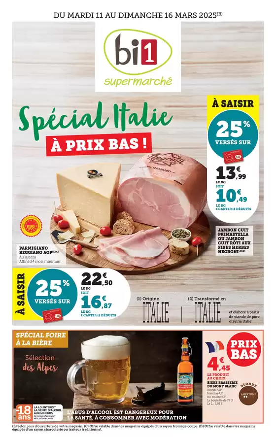 Catalogue Bi1 à Roanne | Spécial Italie a prix bas! | 11/03/2025 - 16/03/2025