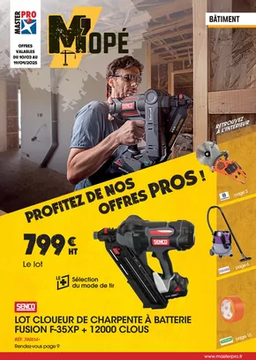 Promos de Bricolage à Chennevières-sur-Marne | M'OPE Bâtiment mars 2025 sur Master Pro | 10/03/2025 - 19/04/2025