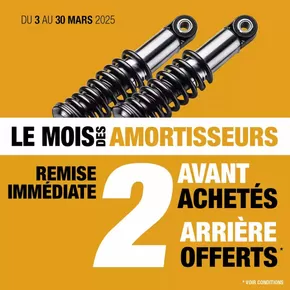 Promos de Auto et Moto à Grasse | PROMO AMORTISSEURS | 2 AMORTISSEURS AVANT ACHETES = 2 AMORTISSEURS ARRIERE OFFERTS sur Bestdrive | 10/03/2025 - 30/03/2025