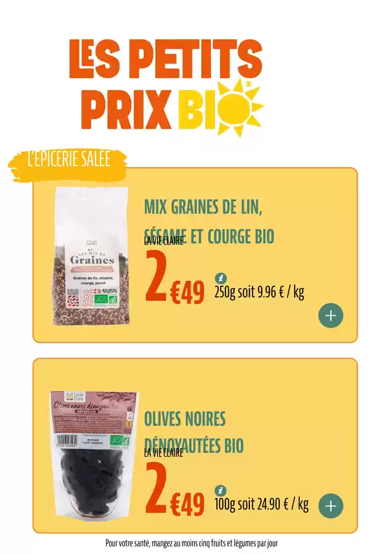 Catalogue La Vie Claire à Davézieux | LES PETITS PRIX BIO | 11/03/2025 - 31/12/2025