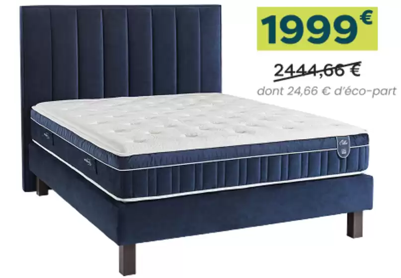 Catalogue France Literie à Dijon | Pour l'achat d'un ensemble matelas + sommier, 2 oreillers et 1 couette offerts | 11/03/2025 - 31/03/2025