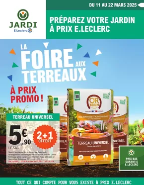 Promos de Jardineries et Animaleries à Saint-Pierre-lès-Elbeuf | TRAFIC JARDI PRINTEMPS 2 sur E.Leclerc Jardi | 11/03/2025 - 22/03/2025