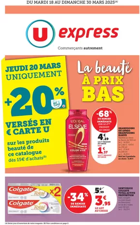 Catalogue U Express à Saint-Grégoire (Ille et Vilaine) | Spécial Beauté | 18/03/2025 - 30/03/2025
