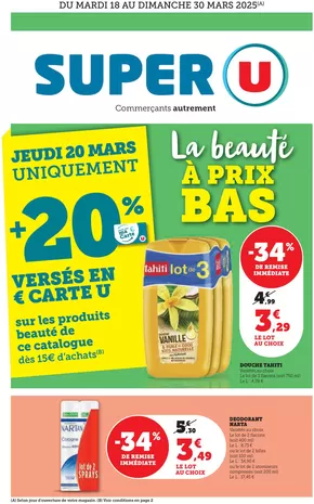 Catalogue Super U à Nîmes | Spécial Beauté | 18/03/2025 - 30/03/2025