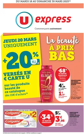 Catalogue U Express à Nîmes | Spécial Beauté | 18/03/2025 - 30/03/2025