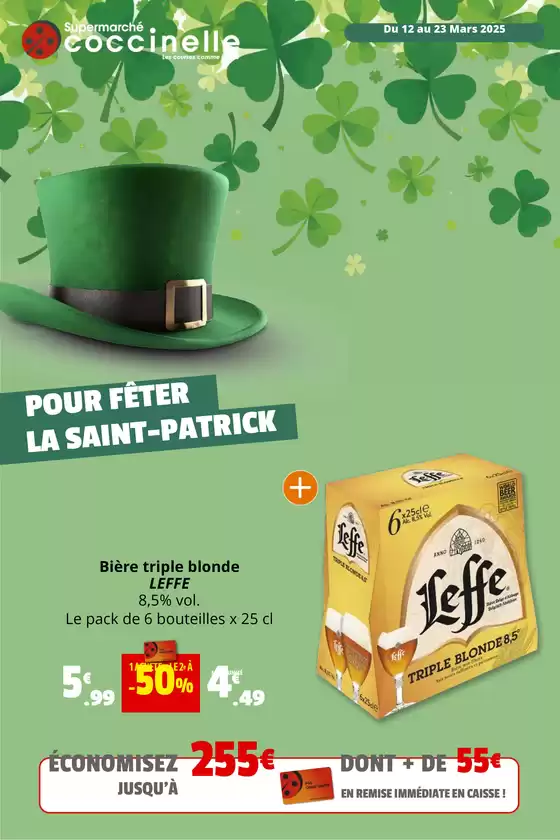 Catalogue Coccinelle Supermarché à Dugny | POUR FÊTER LA SAINT-PATRICK  | 12/03/2025 - 23/03/2025