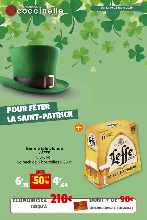 Catalogue Coccinelle Supermarché à Lisieux | POUR FÊTER LA SAINT-PATRICK  | 12/03/2025 - 23/03/2025