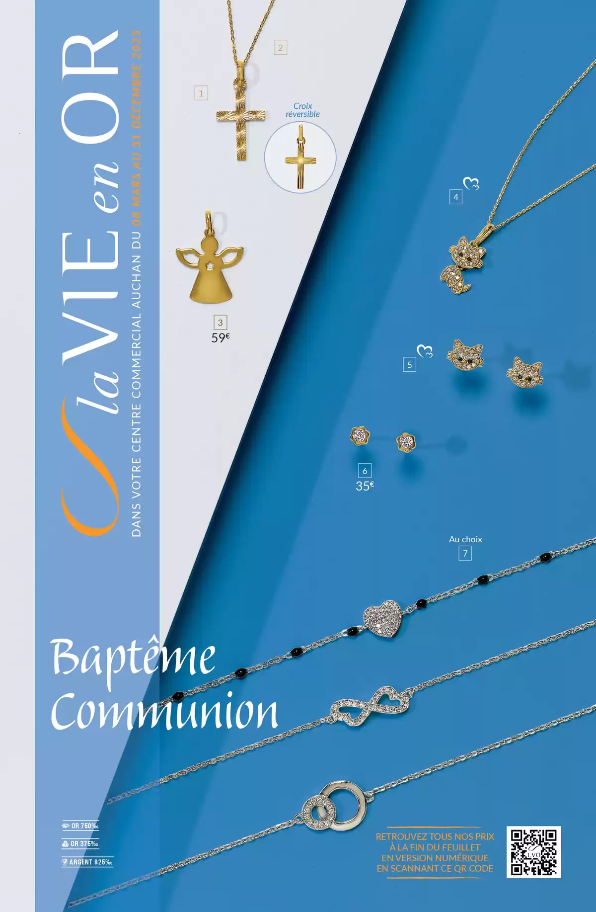 Catalogue La Vie en Or : Baptême - Communion, page 00001