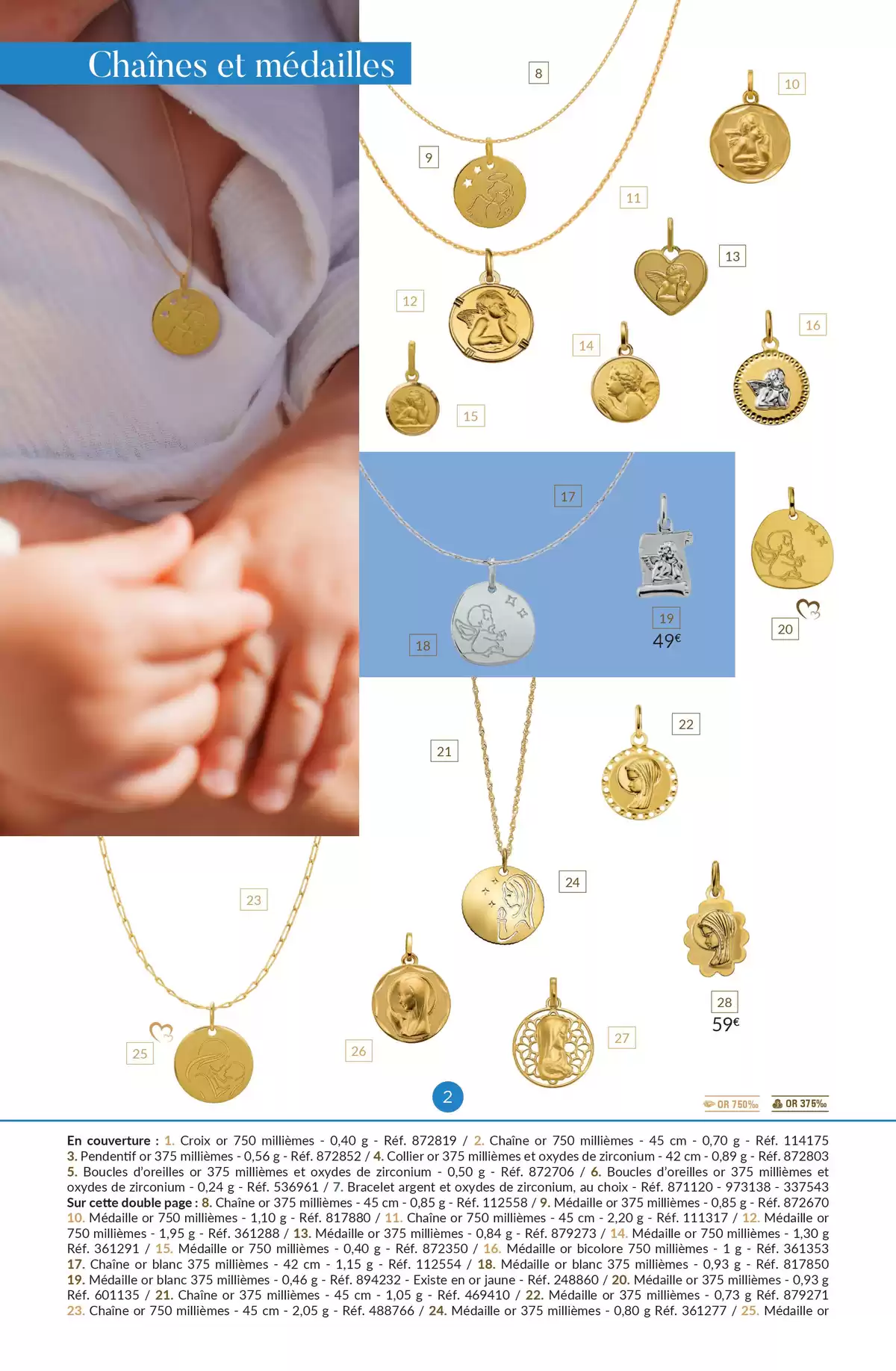 Catalogue La Vie en Or : Baptême - Communion, page 00002
