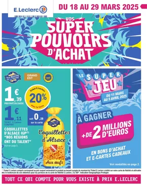 Promos de Supermarchés à Saint-Herblain | EVENEMENT 5 sur E.Leclerc | 18/03/2025 - 29/03/2025