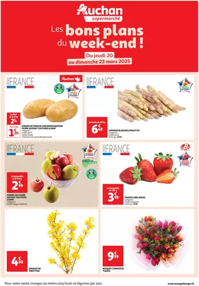Catalogue Auchan Supermarché | Les bons plans du week-end dans votre super ! | 20/03/2025 - 23/03/2025