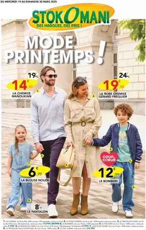 Catalogue Stokomani à Saint-Herblain | MODE PRINTEMPS! | 19/03/2025 - 30/03/2025