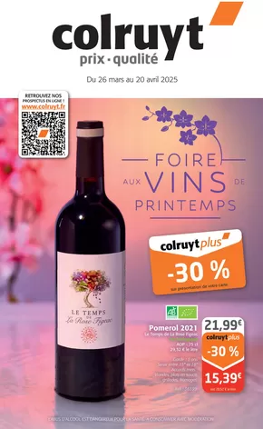 Catalogue Colruyt à Nancy | Foire aux vins de printemps  | 26/03/2025 - 20/04/2025
