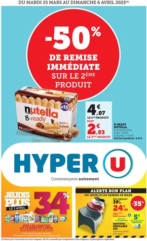 Catalogue Hyper U à Cesson-Sévigné | Catalogue Hyper U | 25/03/2025 - 06/04/2025