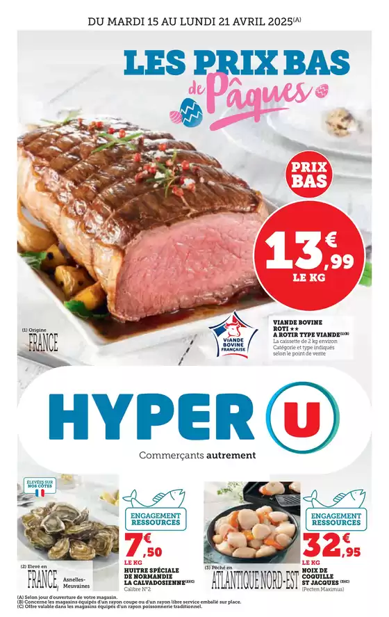 Catalogue Hyper U à Lille | Spécial Pâques | 15/04/2025 - 21/04/2025