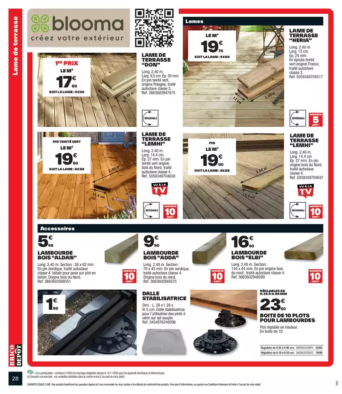 Catalogue Brico Dépôt | J’aménage mon extérieur à prix dépôt | 11/04/2025 - 29/05/2025