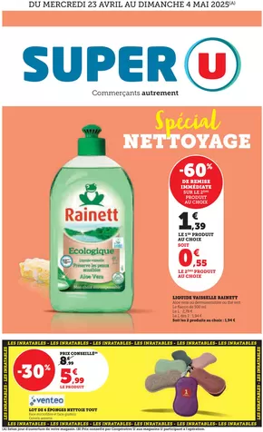 Catalogue Super U à Lyon | Spécial Entretien | 23/04/2025 - 04/05/2025