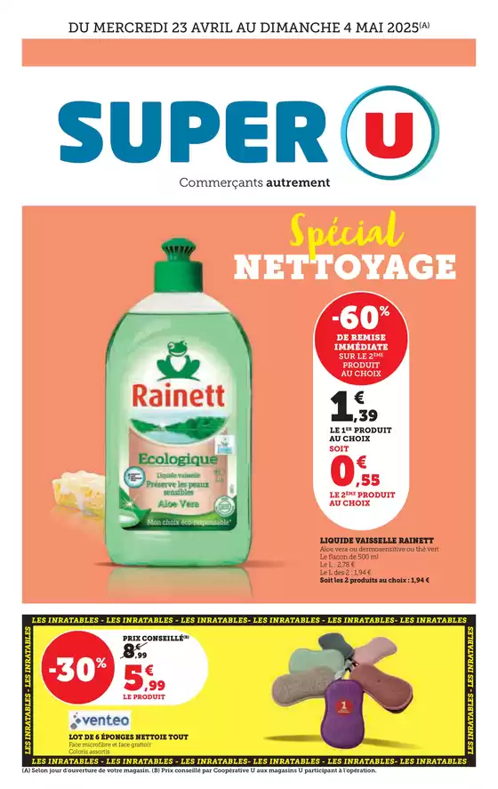 Catalogue Super U | Spécial Entretien | 23/04/2025 - 04/05/2025