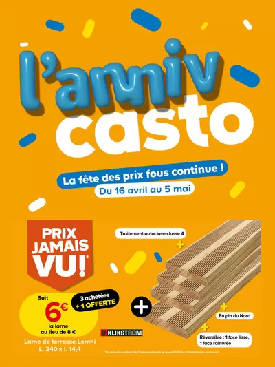 Catalogue Castorama à Meaux | La fête des prix fous continue ! | 16/04/2025 - 05/05/2025