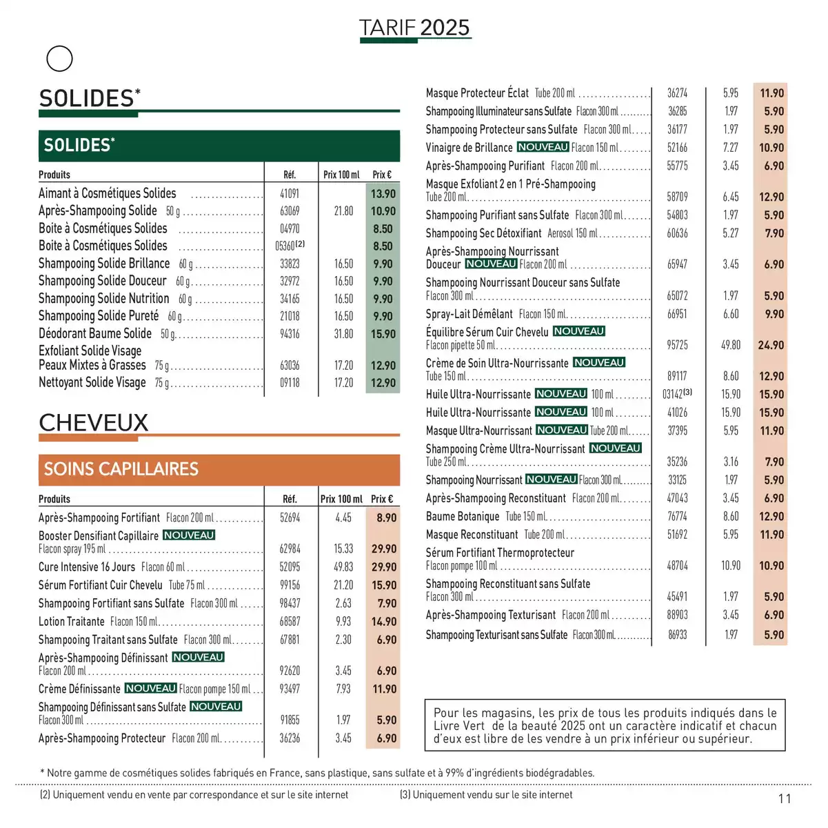 Catalogue LIVRE VERT DE LA BEAUTÉ 2025, page 00011