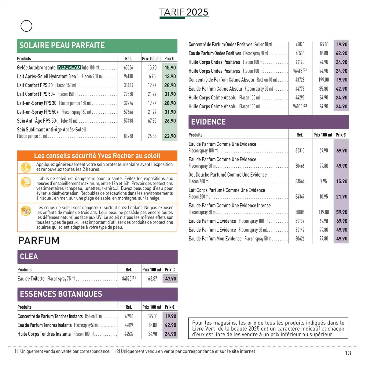 Catalogue LIVRE VERT DE LA BEAUTÉ 2025, page 00013