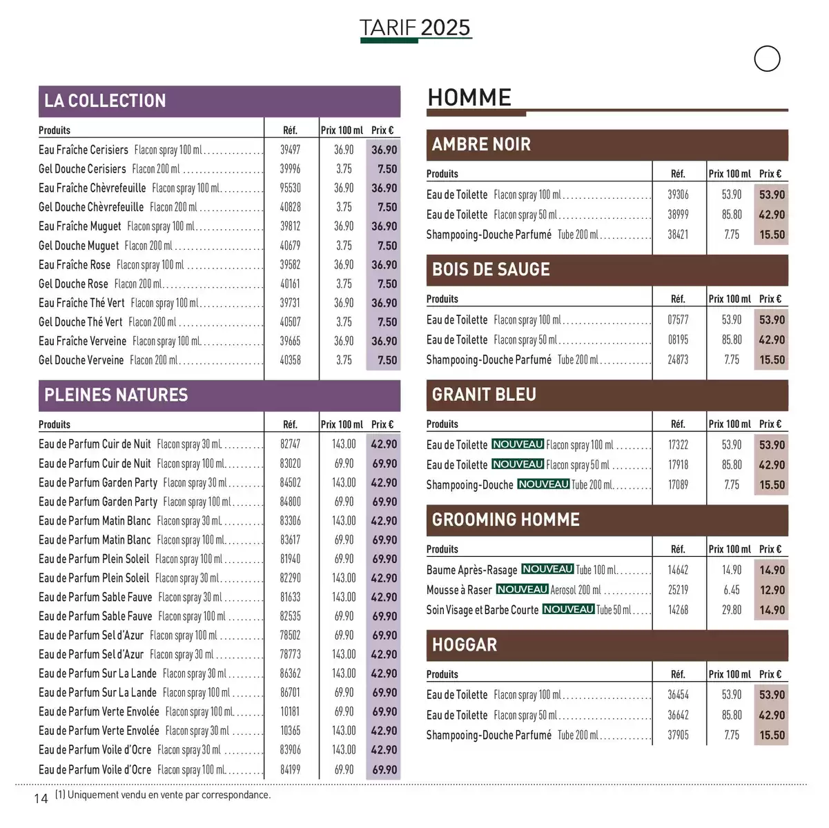 Catalogue LIVRE VERT DE LA BEAUTÉ 2025, page 00014