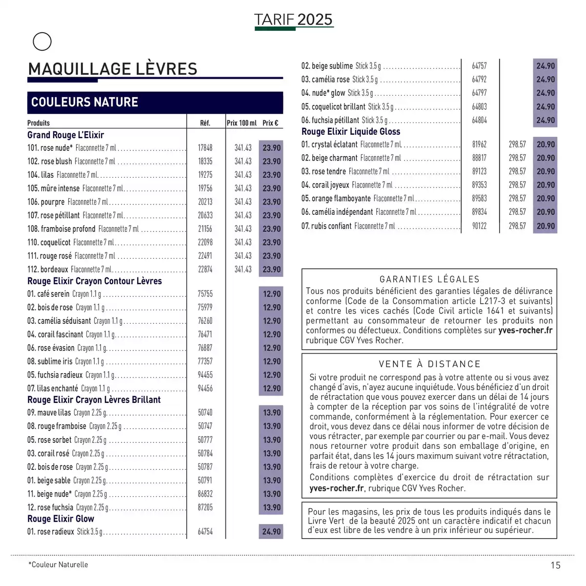 Catalogue LIVRE VERT DE LA BEAUTÉ 2025, page 00015
