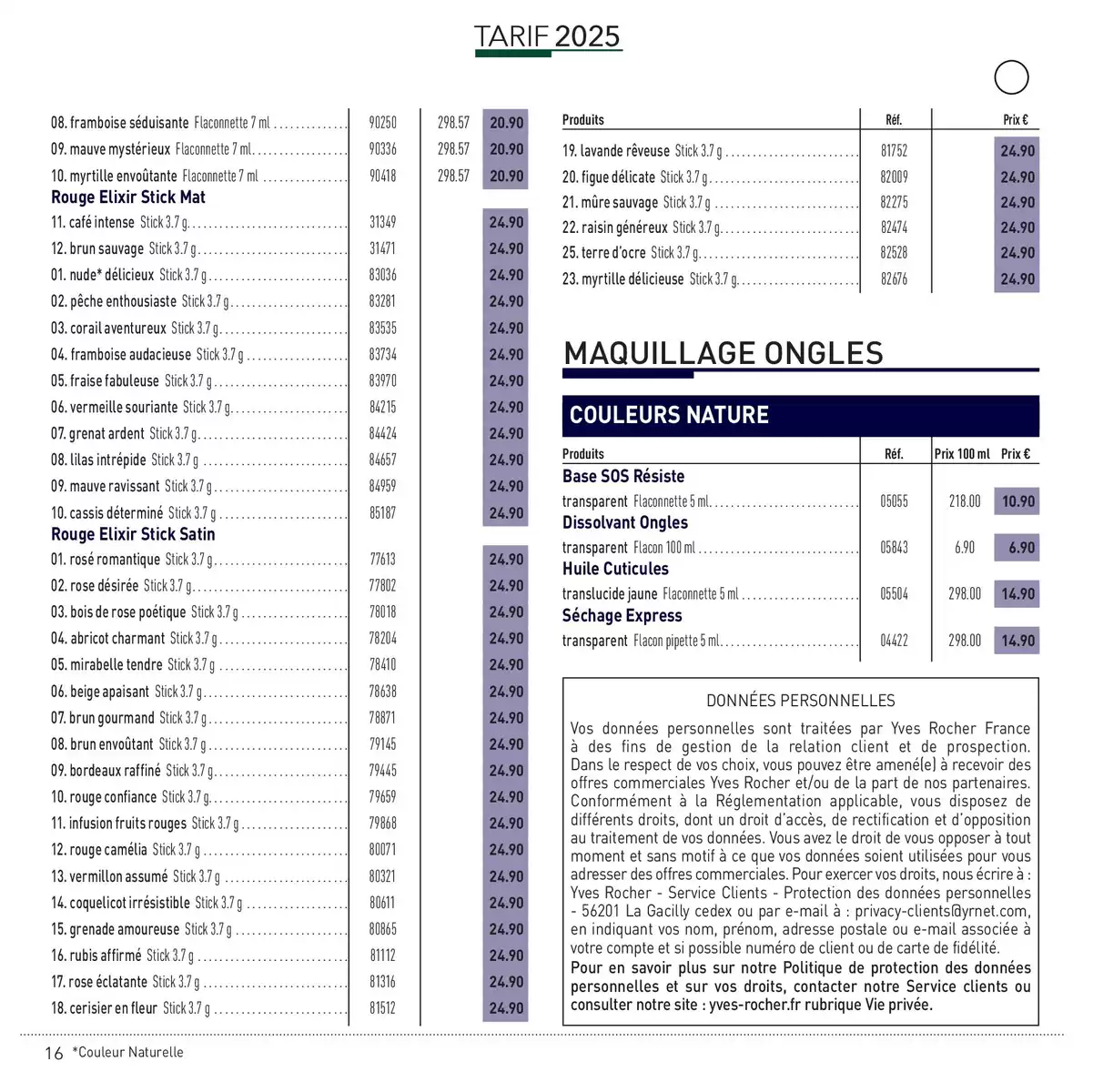 Catalogue LIVRE VERT DE LA BEAUTÉ 2025, page 00016