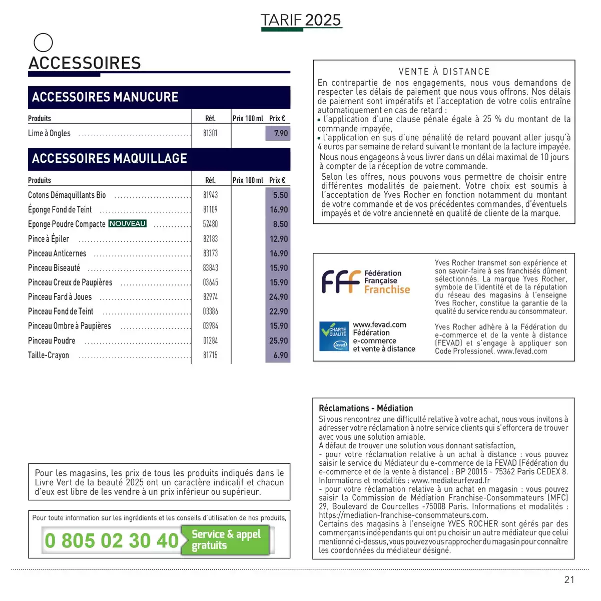 Catalogue LIVRE VERT DE LA BEAUTÉ 2025, page 00021